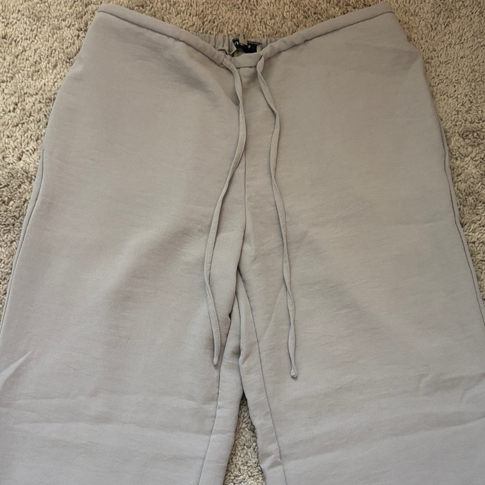 Gray Drawstring Pants - image 1